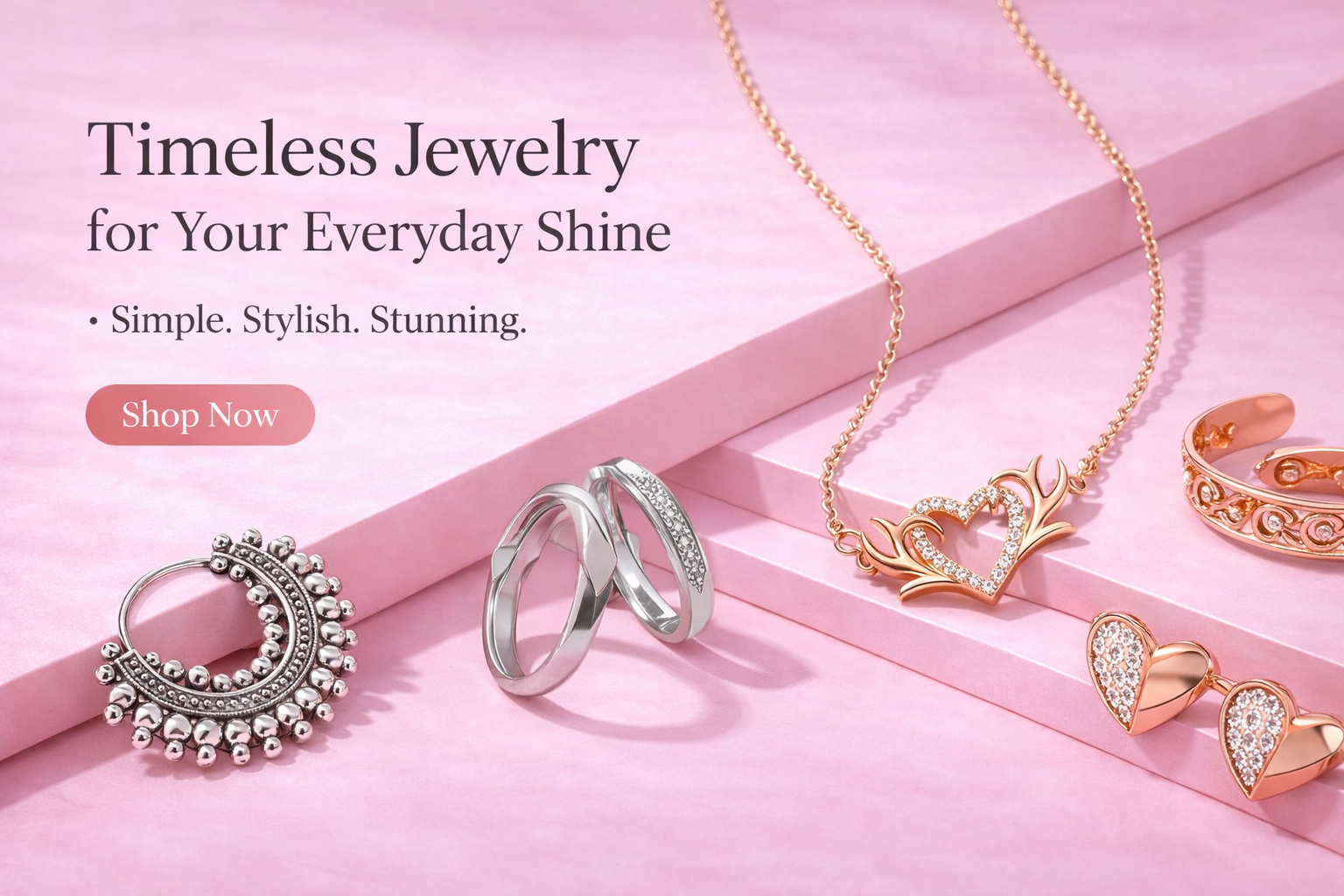 Timeless elegance in pink hues